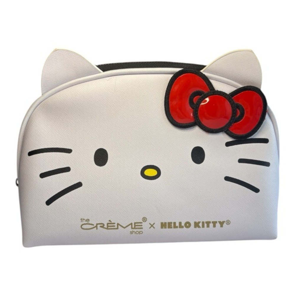 Hello Kitty x The Creme Shop White MakeUp Cosmetic Bag